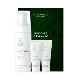 Set cadou Become Organic [spuma demachianta+crema noapte+fluid ten] 3b - MADARA