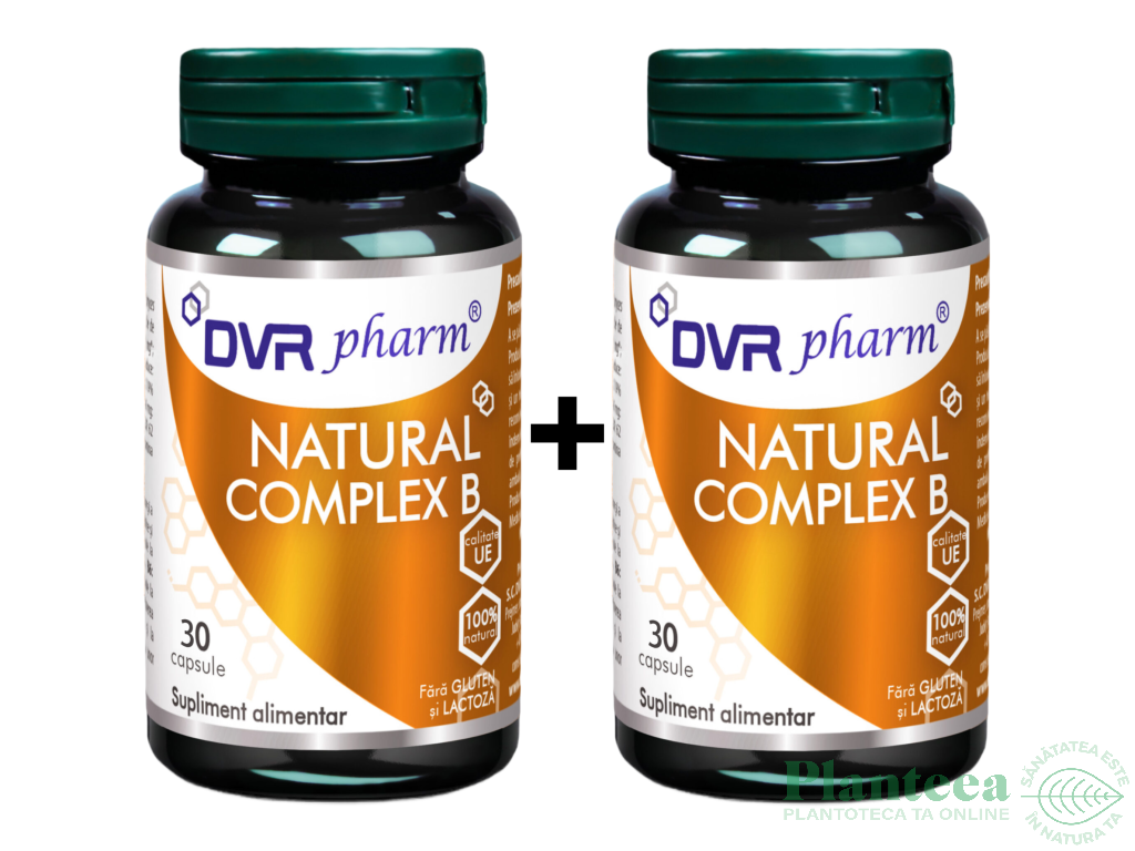 Pachet Complex B natural 2x30cps - DVR PHARM