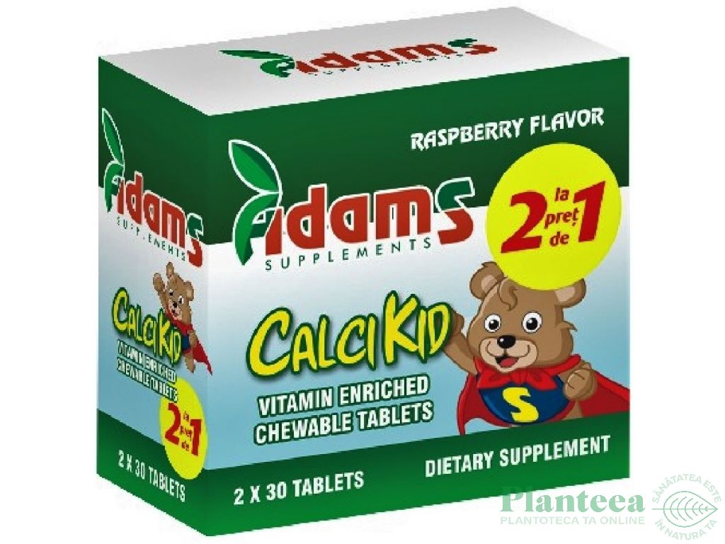 Pachet Calcikid 2x30cp - ADAMS