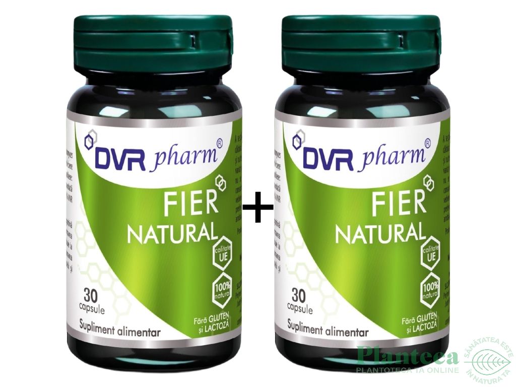 Pachet Fier natural 2x30cps - DVR PHARM