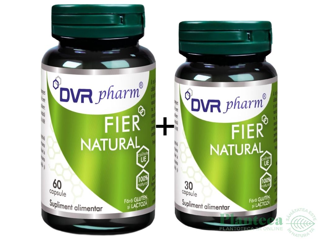 Pachet Fier natural 60+30cps - DVR PHARM