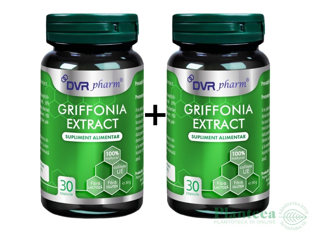 Pachet Griffonia extract 5 HTP 2x30cps - DVR PHARM