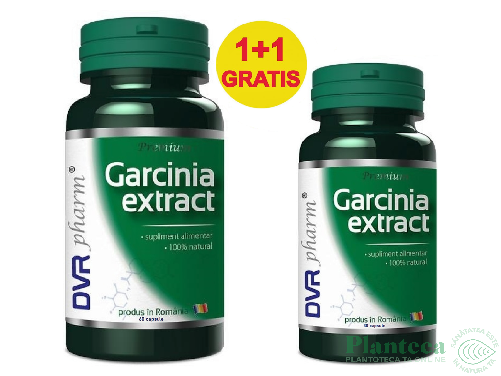 Pachet Garcinia extract 60+30cps - DVR PHARM