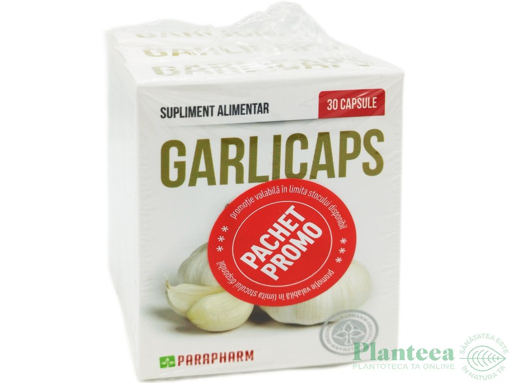 Pachet Garlicaps 3x30cps - PARAPHARM