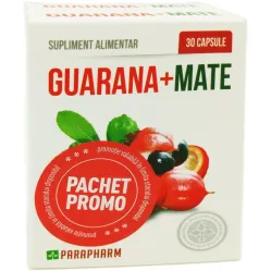 Pachet Guarana mate 2x30cps - PARAPHARM