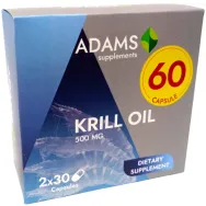 Pachet Krill oil 500mg 2x30cps - ADAMS SUPPLEMENTS