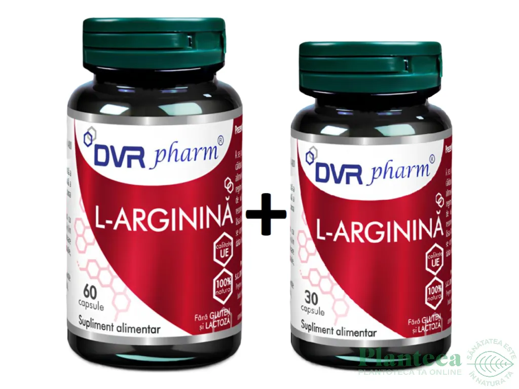 Pachet Larginina 400mg 60+30cps - DVR PHARM