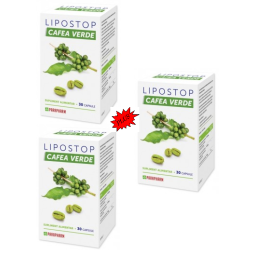 Pachet Lipostop cafea verde 3x30cps - PARAPHARM