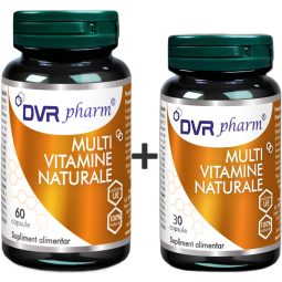Pachet Multivitamine naturale 60+30cps - DVR PHARM