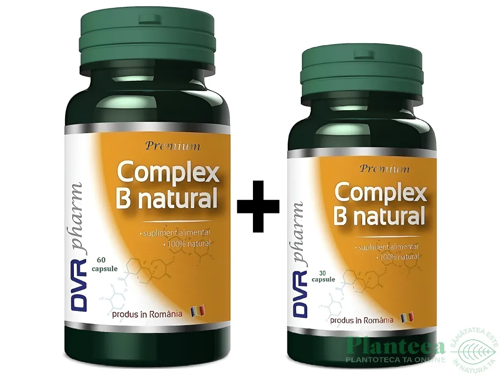 Pachet Complex B natural 60+30cps - DVR PHARM