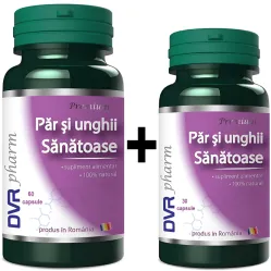 Pachet Par unghii sanatoase 60+30cps - DVR PHARM