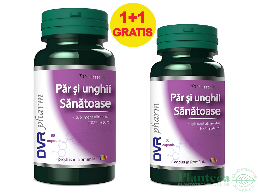 Pachet Par unghii sanatoase 60+30cps - DVR PHARM