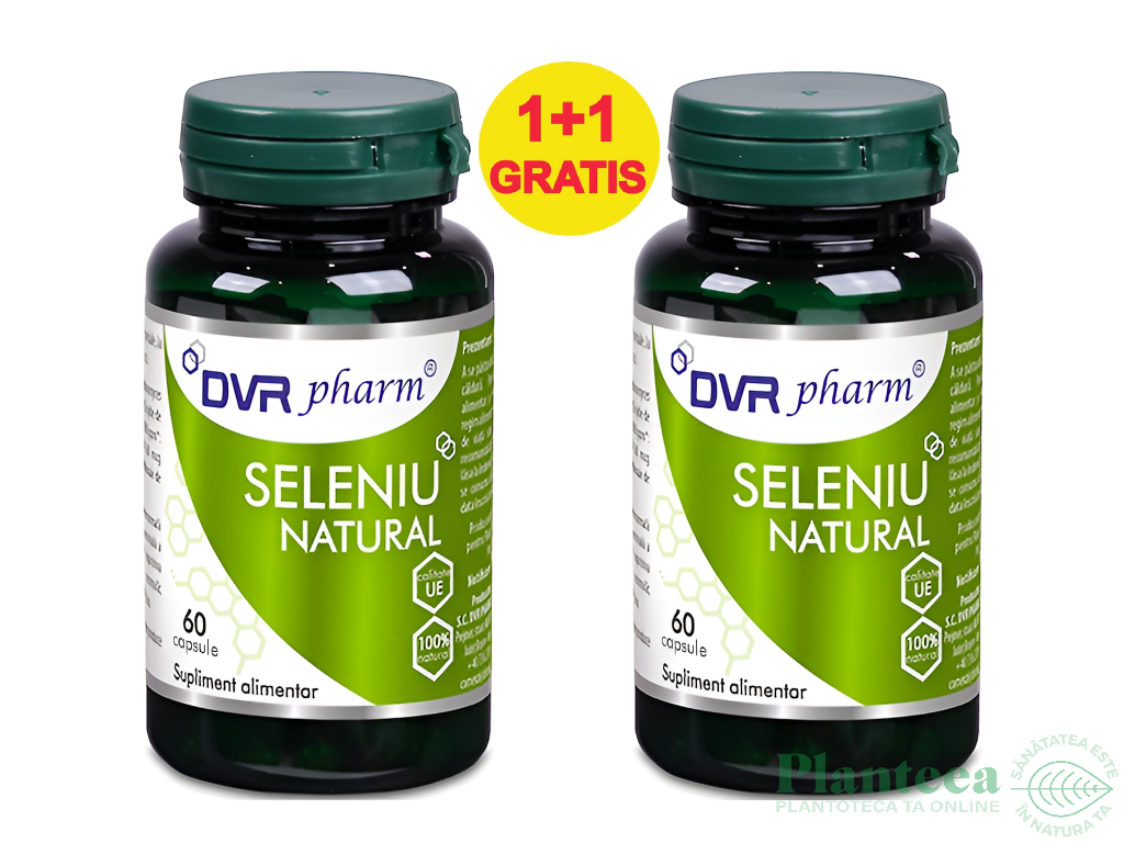 Pachet Seleniu natural 2x60cps - DVR PHARM