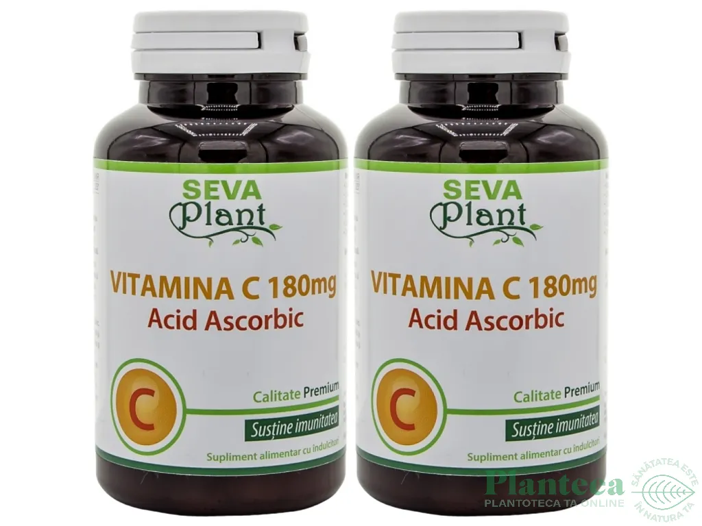 Set Vitamina C 180mg 2x60cp - SEVA PLANT