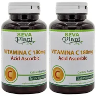 Pachet Vitamina C 180mg 2x60cp - SEVA PLANT