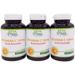 Set Vitamina C 180mg 3x60cp - SEVA PLANT