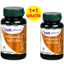 Pachet Vitamina D naturala 60+30cps - DVR PHARM