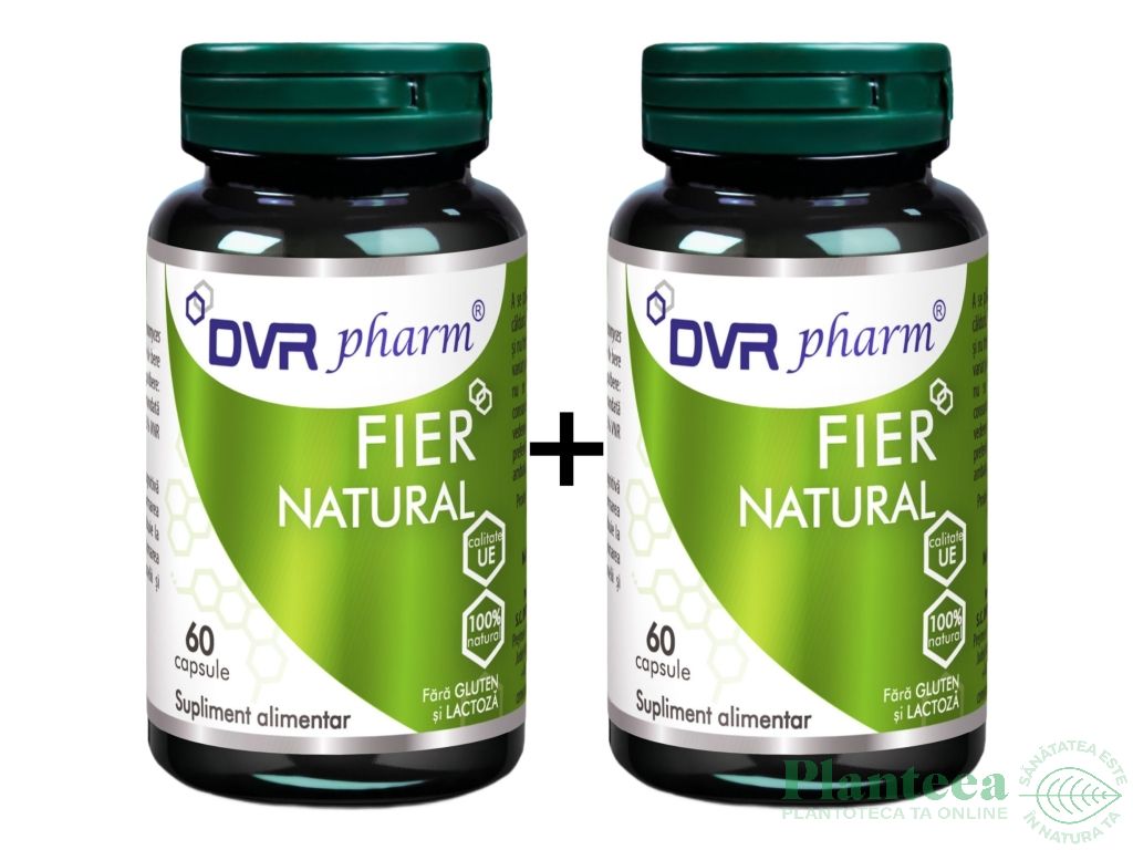 Pachet Fier natural 2x60cps - DVR PHARM