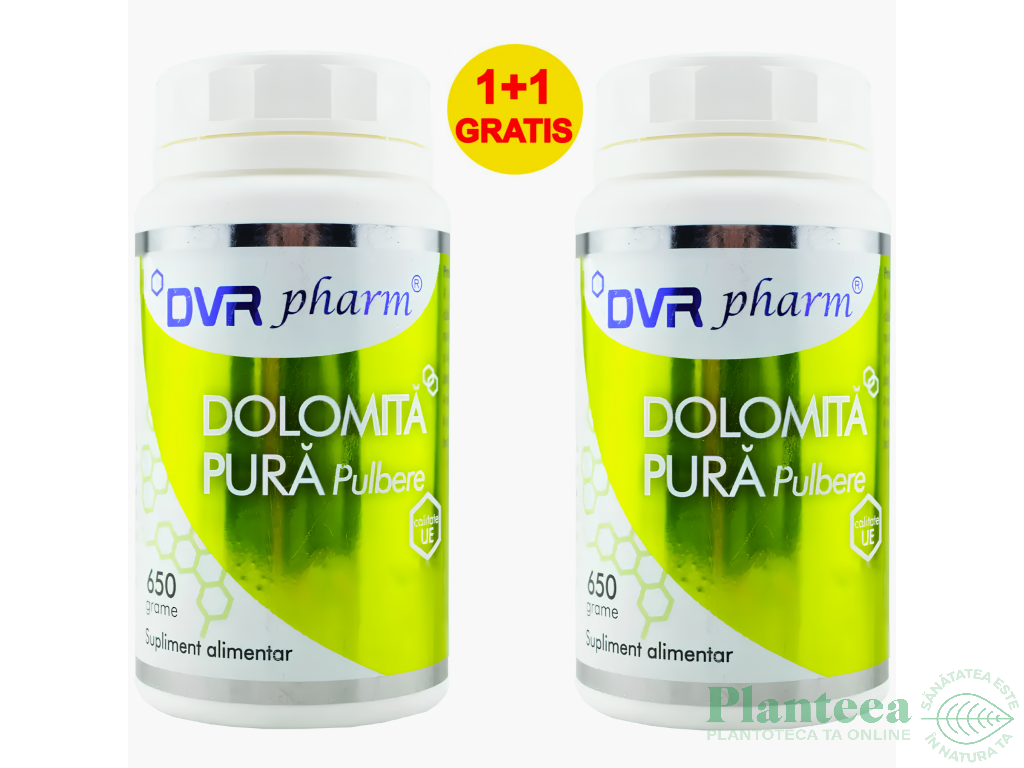 Pachet Dolomita pura pulbere 2x650g - DVR PHARM