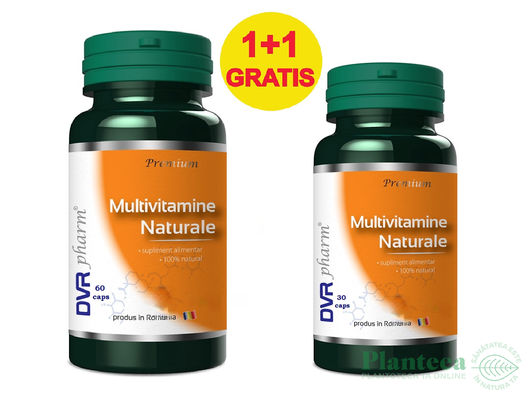 Pachet Multivitamine naturale 60+30cps - DVR PHARM