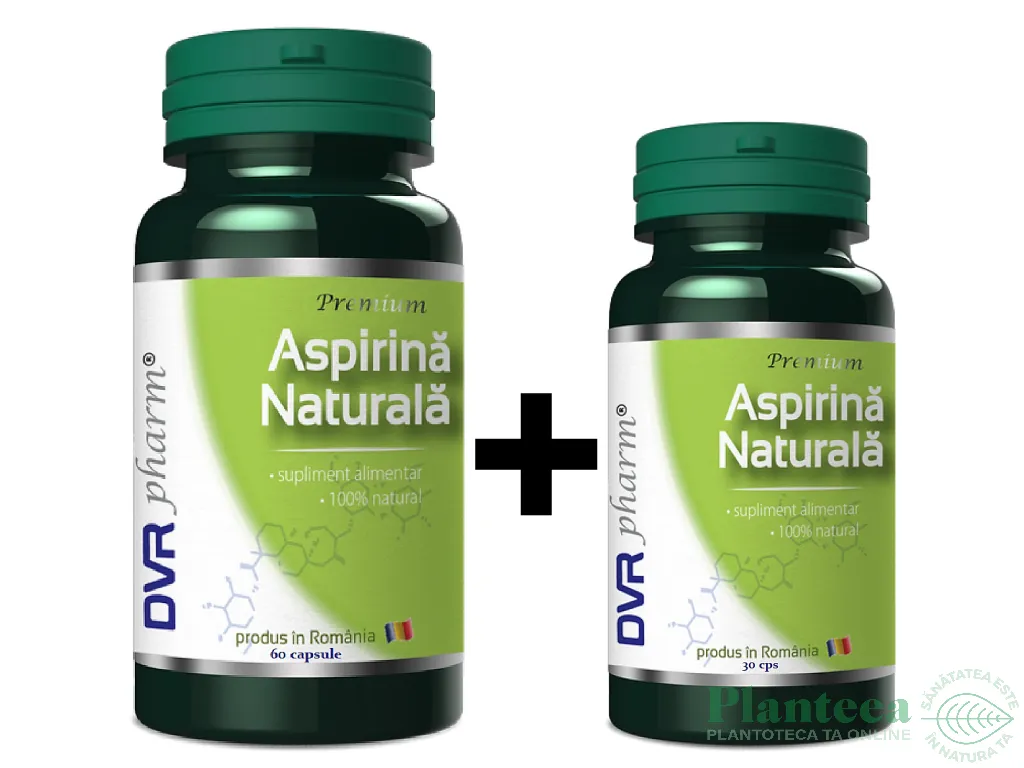 Pachet Aspirina naturala 60+30cps - DVR PHARM
