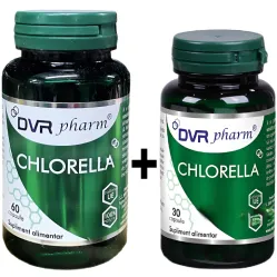 Pachet Chlorella 350mg 60+30cps - DVR PHARM