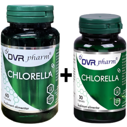 Pachet Chlorella 350mg 60+30cps - DVR PHARM