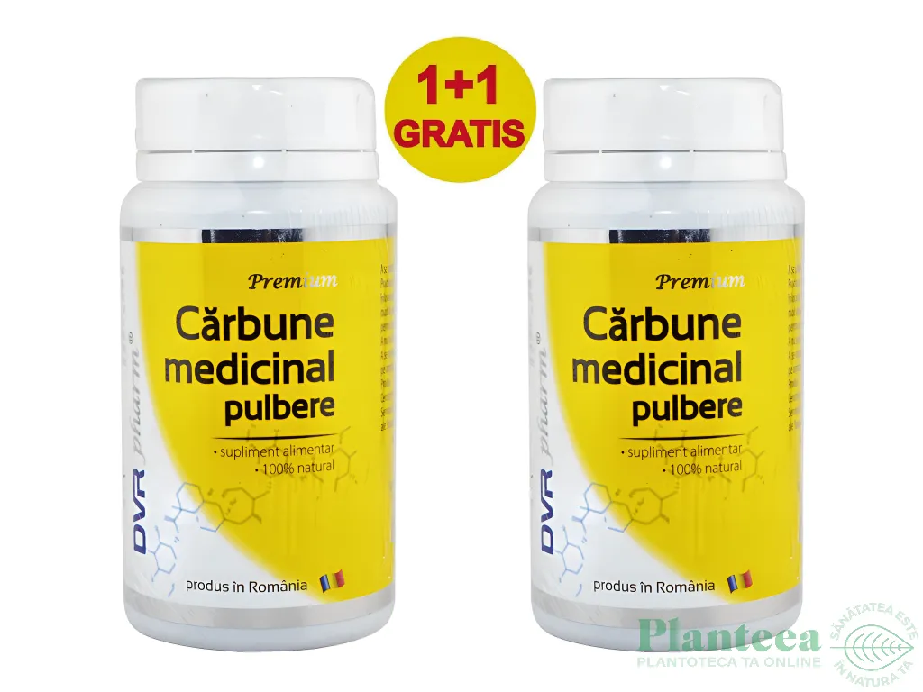Pachet Carbune medicinal pulbere 2x200g - DVR PHARM