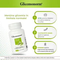 GlicemoNorm [Glicemie normala] comprimate 2x60cp - DACIA PLANT