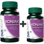 Pachet Konjak glucomannan 120+40cps - DVR PHARM