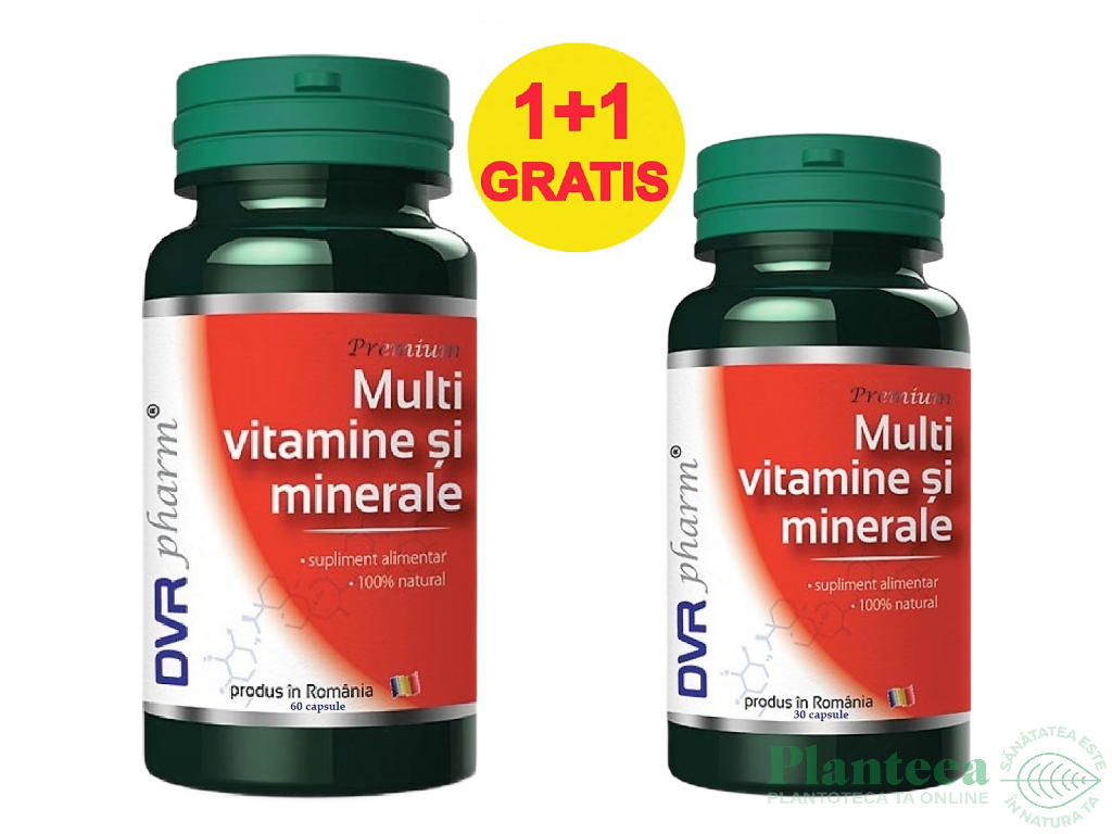 Pachet Multivitamine minerale 60+30cps - DVR PHARM