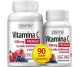 Pachet Vitamina C 1000mg premium rodie bioflavonoide resveratrol 60+30cps - ZENYTH
