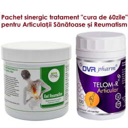 Kit sinergic Reumatism si Articulatii Sanatoase[Gel+Capsule] cura 60zile 2b - PLANTEEA