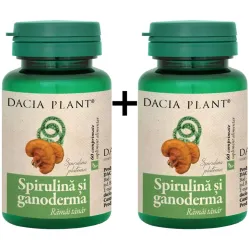 Spirulina ganoderma 2x60cp - DACIA PLANT