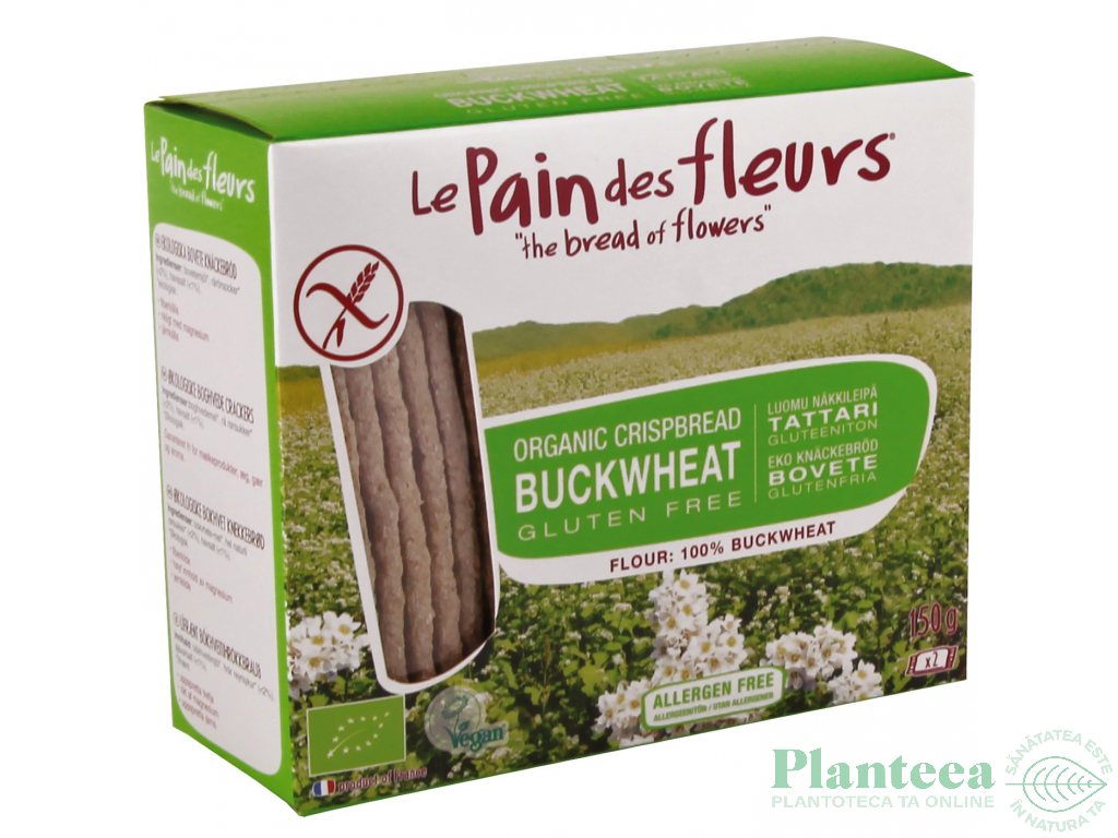 Paine crocanta hrisca fara gluten eco 150g - LE PAIN DES FLEURS