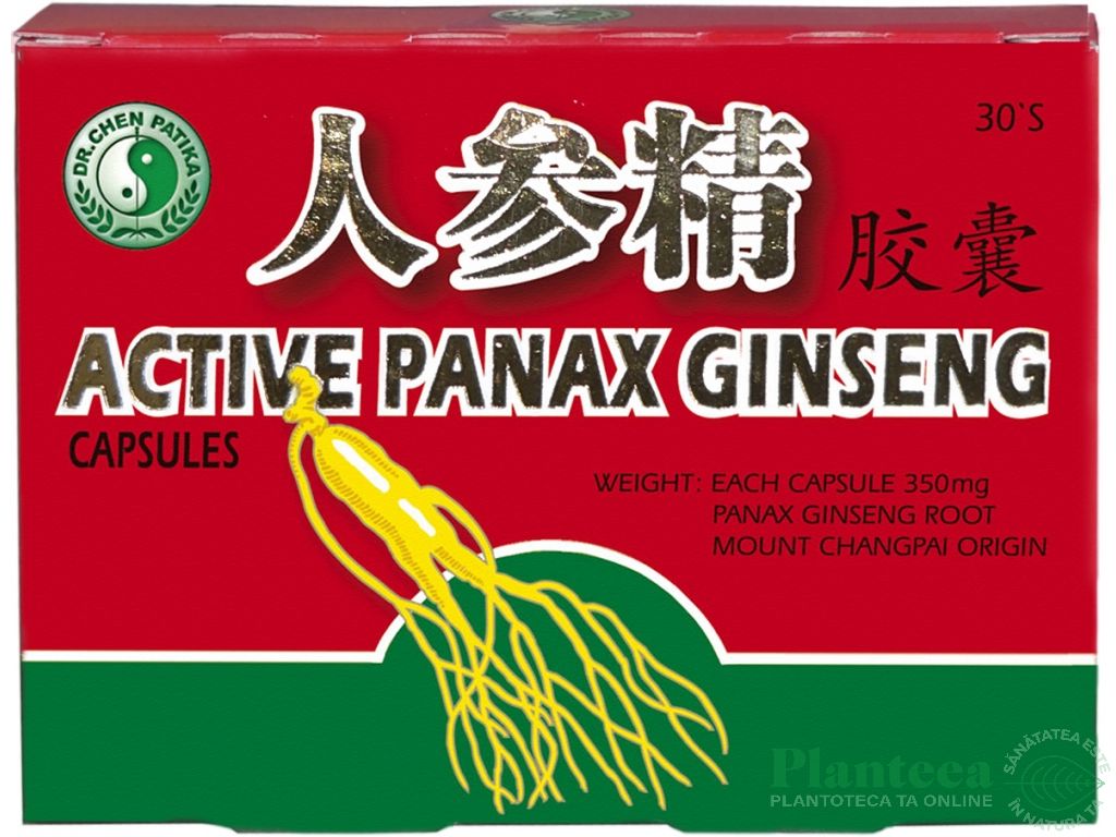 Panax ginseng 250mg 30cps - DR CHEN PATIKA