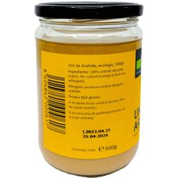 Unt arahide natural fara zahar fara sare eco 500g - YOUBIO