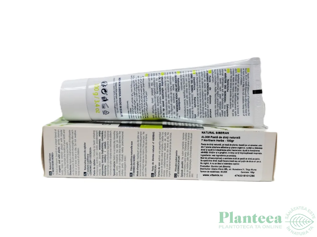 Pasta dinti naturala 7 Northern Herbs 100g - NATURA SIBERICA