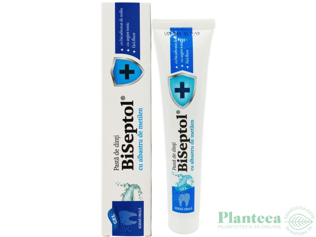 Pasta dinti profesionala BiSeptol bicarbonat sodiu argint ionic 75ml - DACIA PLANT