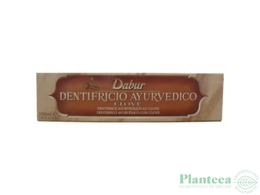 Pasta dinti cuisoare fara fluor ayurvedica 100ml - DABUR