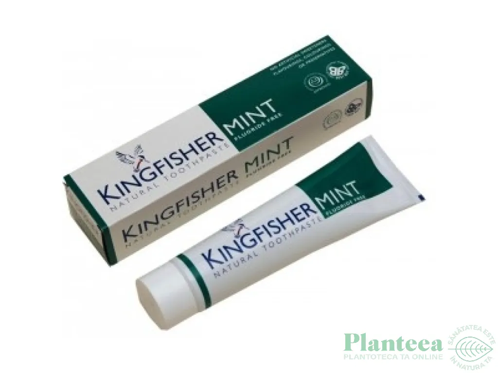 Pasta dinti menta fara fluor 100ml - KINGFISHER
