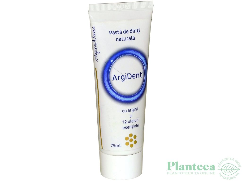 Pasta dinti argint coloidal Argident 75ml - AQUA NANO