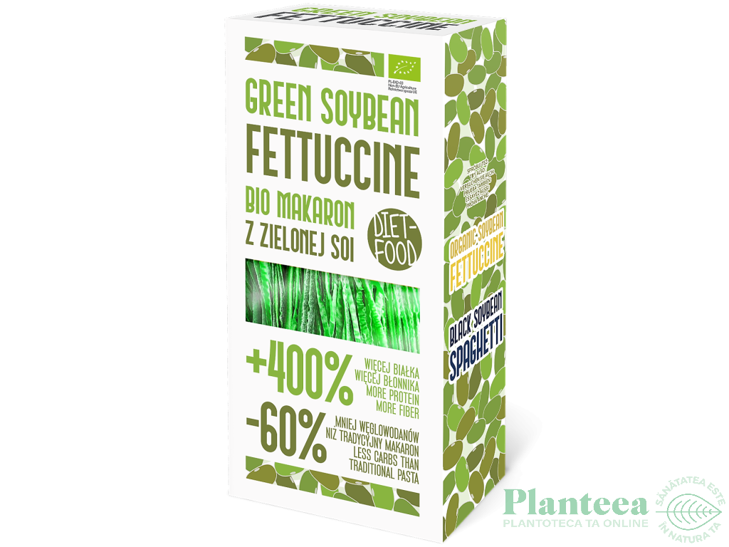 Paste fettuccine soia verde bio 200g - DIET FOOD