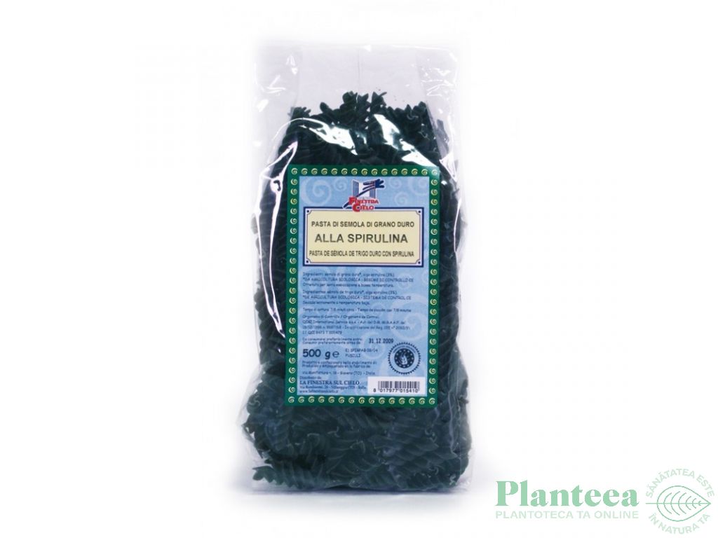 Paste fusilli grau spirulina eco 500g - LA FINESTRA SUL CIELO