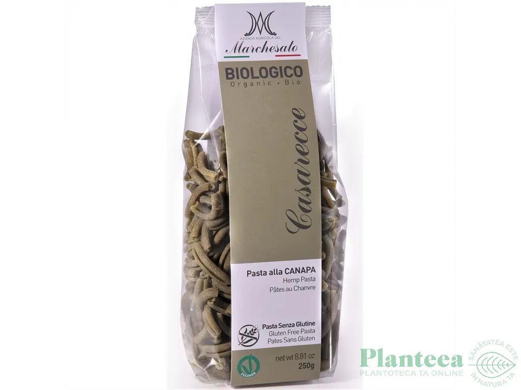 Paste casarecce canepa fara gluten bio 250g - MARCHESATO