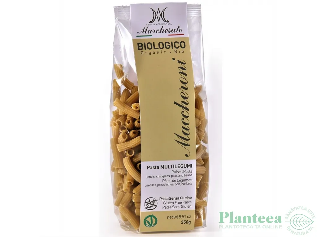 Paste maccheroni lufume fara gluten bio 250g - MARCHESATO