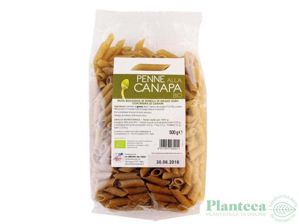 Paste penne grau canepa eco 500g - LA FINESTRA SUL CIELO