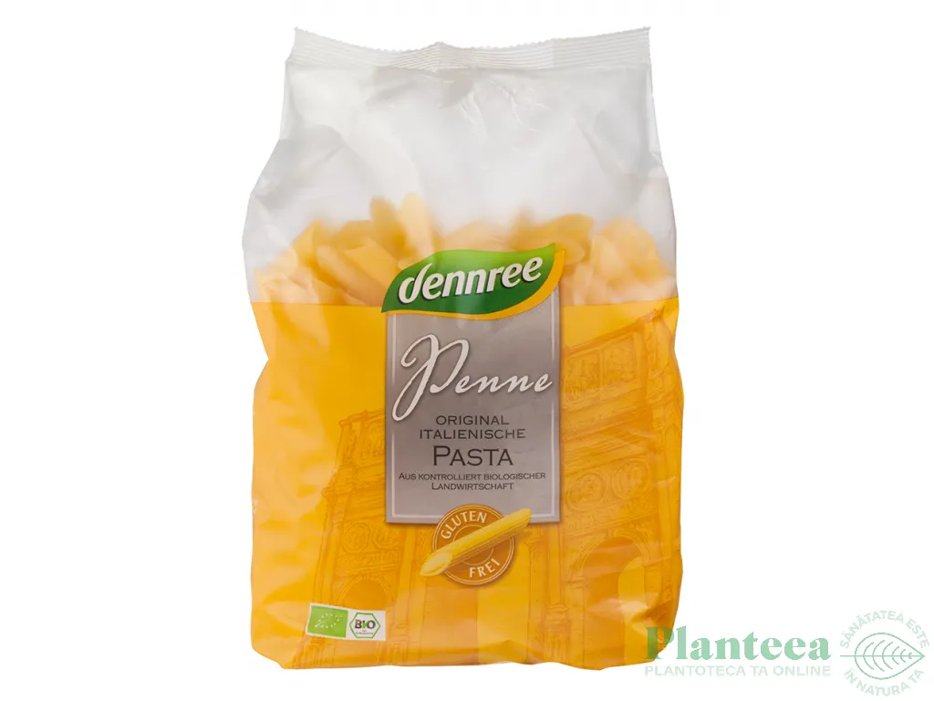Paste penne porumb orez fara gluten eco 500g - DENNREE
