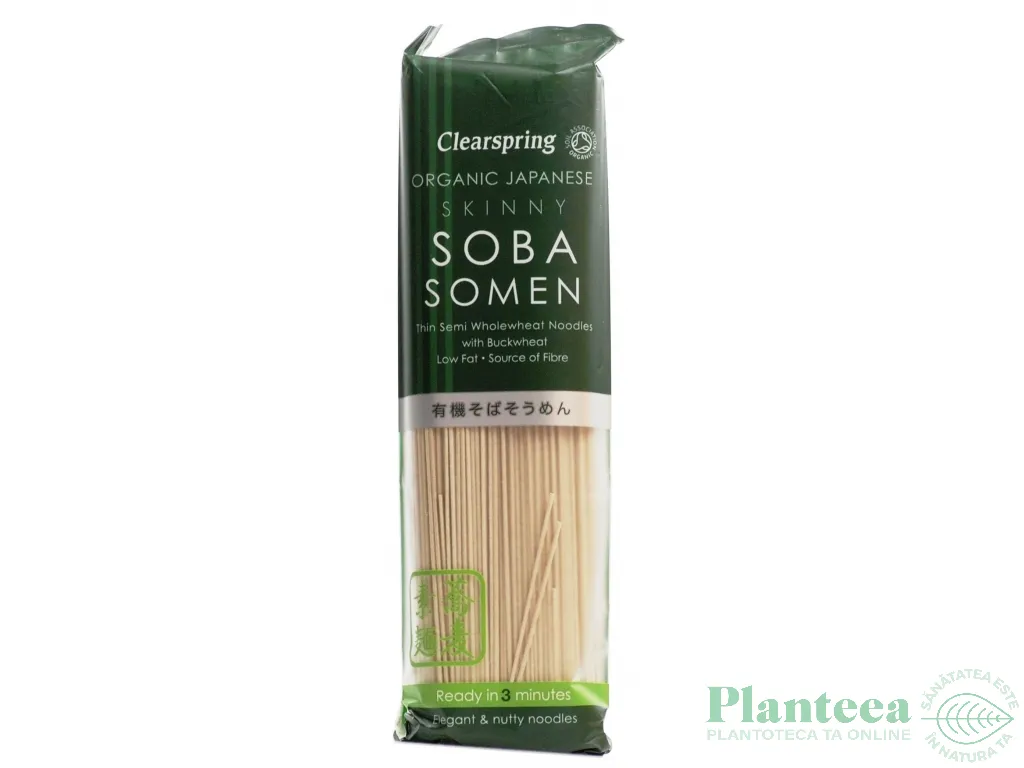 Paste taitei subtiri grau hrisca Soba Somen eco 200g - CLEARSPRING