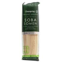 Paste taitei subtiri grau hrisca Soba Somen eco 200g - CLEARSPRING